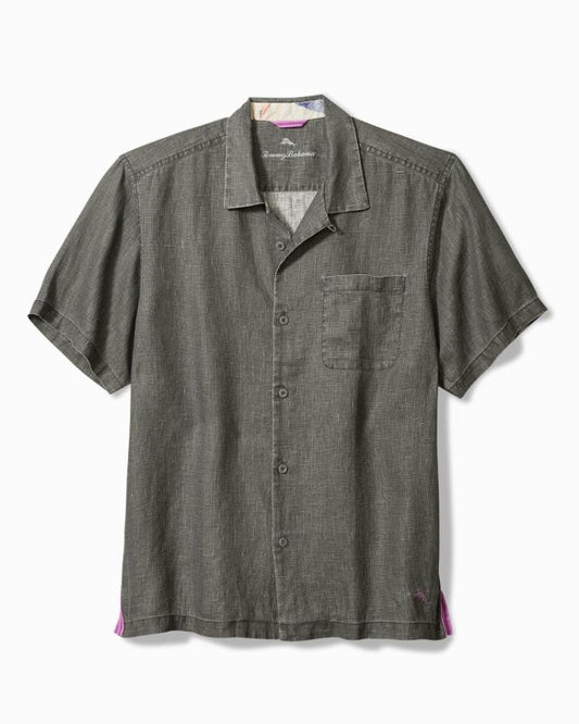 Men Shirts | Tommy Bahama Sea Glass Camp Shirt Gunmetal
