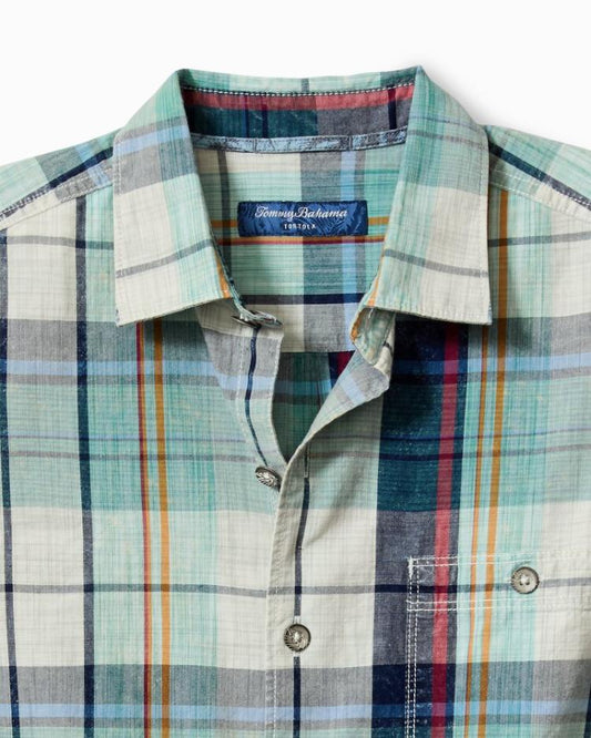 Men Shirts | Tommy Bahama Sunwash Check Long-Sleeve Shirt Azul Mar