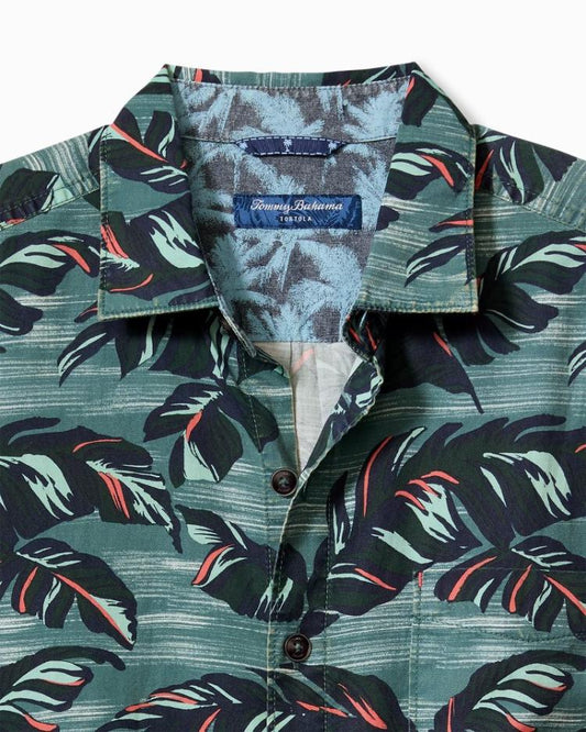 Men Shirts | Tommy Bahama Tortola Verde Fronds Short-Sleeve Shirt Seven Seas