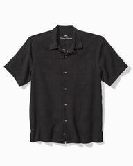 Men Shirts | Tommy Bahama Vegas State Of Mind Silk Camp Shirt Black