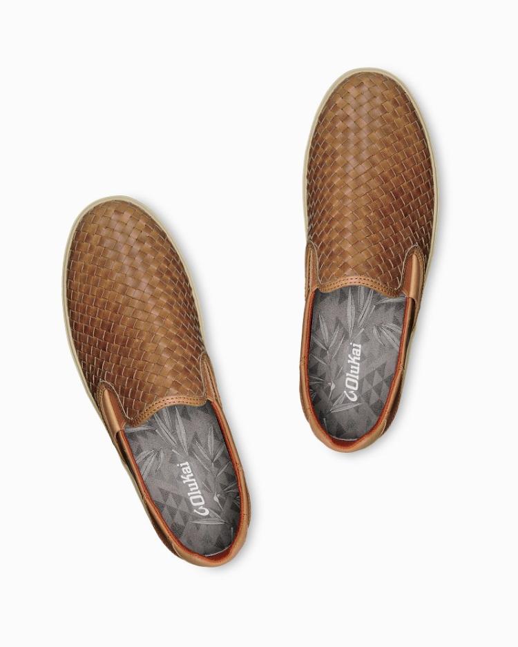 Men Shoes &amp; Sandals | Tommy Bahama OluKai® Lae'ahi Lauhala Slip-On Sneakers Fox