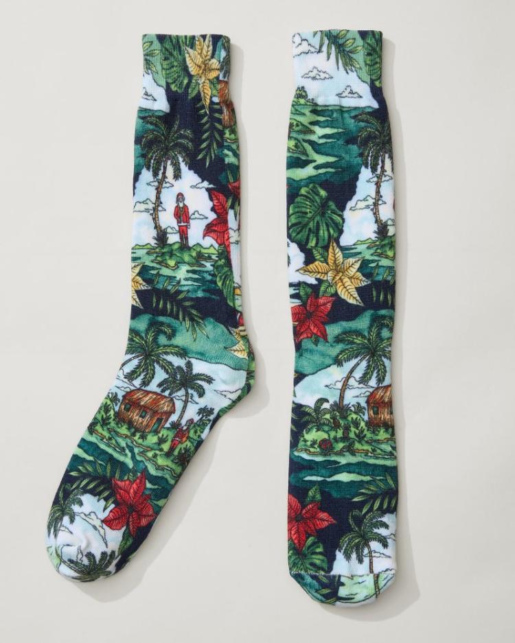 Men Socks | Tommy Bahama Aloho-Ho-Ho Socks Coastline
