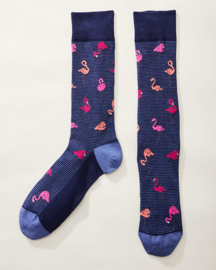 Men Socks | Tommy Bahama Flock N' Roll Socks Coastline