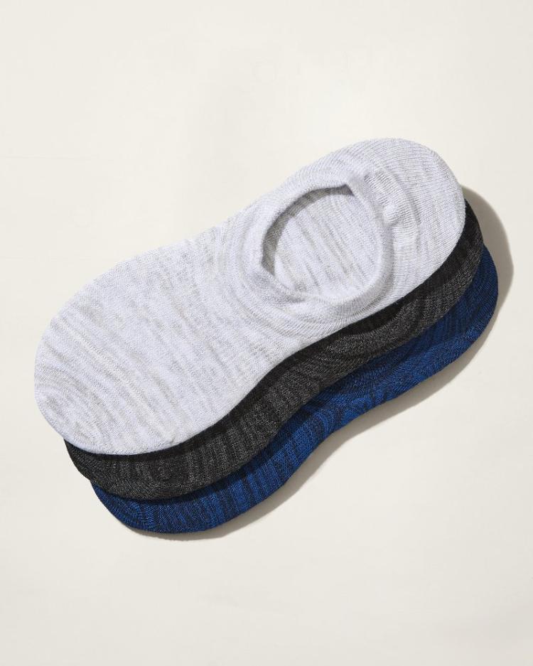 Men Socks | Tommy Bahama IslandZone® Heel Grip No-Show Socks - 3 Pack Assorted