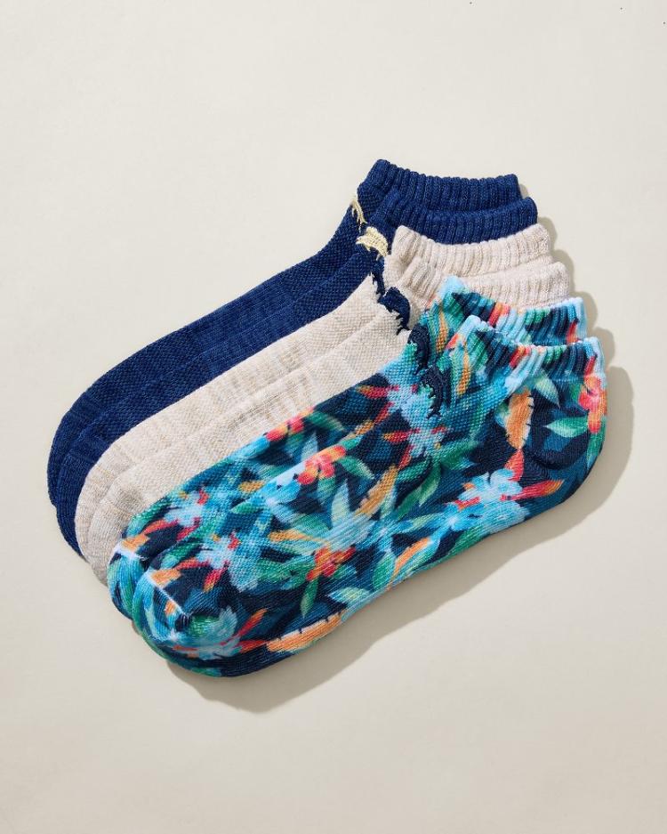 Men Socks | Tommy Bahama IslandZone® Performance Athletic Socks—3-Pack Assorted