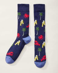 Men Socks | Tommy Bahama Shell Of A Good Time Socks Coastline