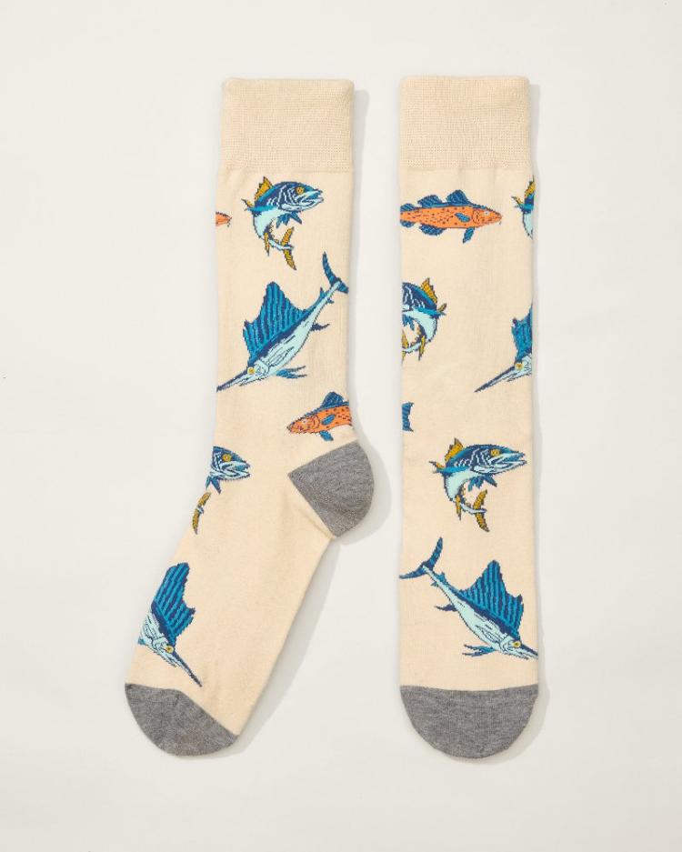 Men Socks | Tommy Bahama Tide &amp; Seek Socks Stone