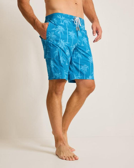 Men Swim &amp; Boardshorts | Tommy Bahama Baja Palmero 9-Inch Boardshorts Blue Allure