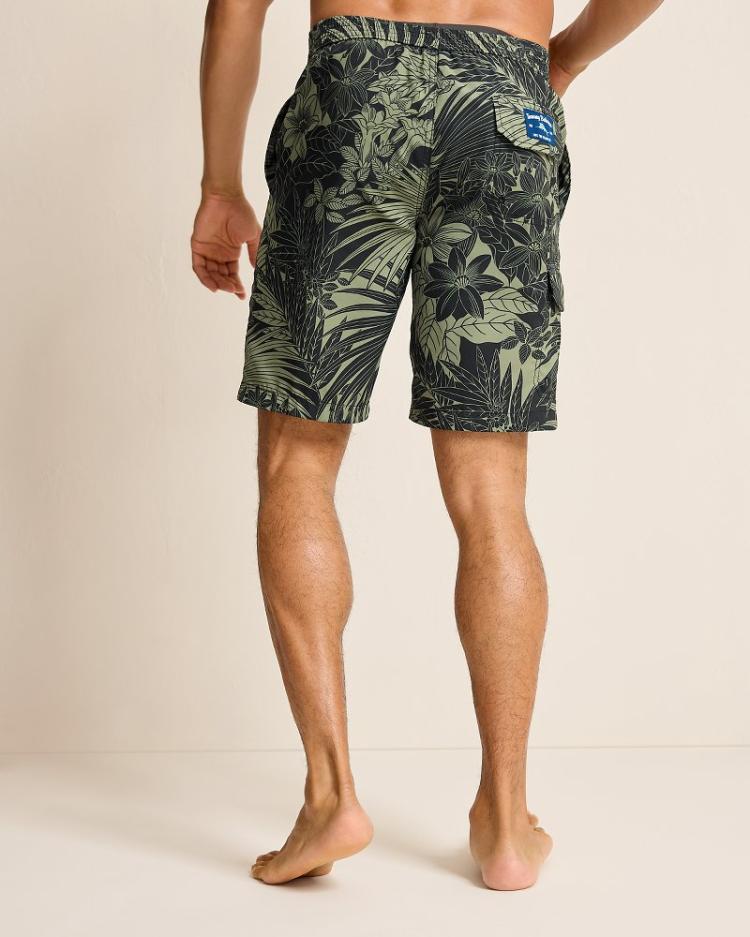 Men Swim &amp; Boardshorts | Tommy Bahama Baja Santiago Palms 9-Inch Boardshorts Black