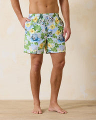 Men Swim &amp; Boardshorts | Tommy Bahama Disney Naples Postcard To Paradise 6-Inch Swim Trunks Continental