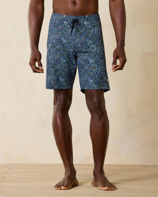 Men Swim &amp; Boardshorts | Tommy Bahama Molokai Hidden Paradise 9-Inch Boardshorts Deep Space