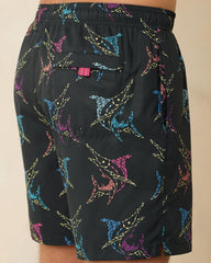 Men Swim &amp; Boardshorts | Tommy Bahama Naples Spotted At Sea 6-Inch Swim Trunks Black