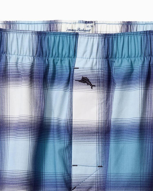 Men Underwear | Tommy Bahama Big &amp; Tall Woven Marlin Print Boxers Ancient Ivory