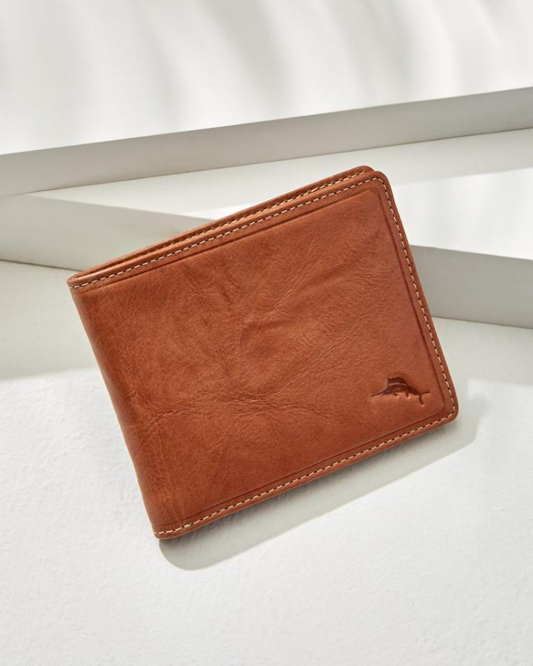 Men Wallets &amp; Tech Accessories | Tommy Bahama Crunch Slimfold Wallet Tan