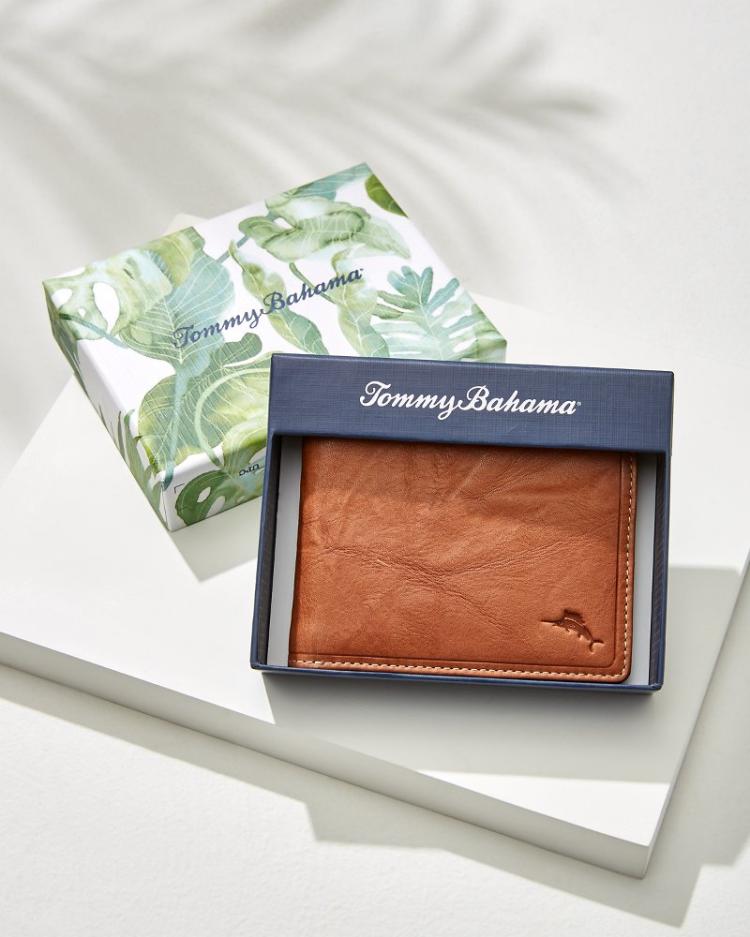 Men Wallets &amp; Tech Accessories | Tommy Bahama Crunch Slimfold Wallet Tan