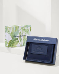 Men Wallets &amp; Tech Accessories | Tommy Bahama Passcase Wallet With Patch Logo Navy