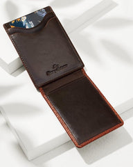Men Wallets &amp; Tech Accessories | Tommy Bahama Scotchgrain Leather Magnetic Front Pocket Wallet Cognac