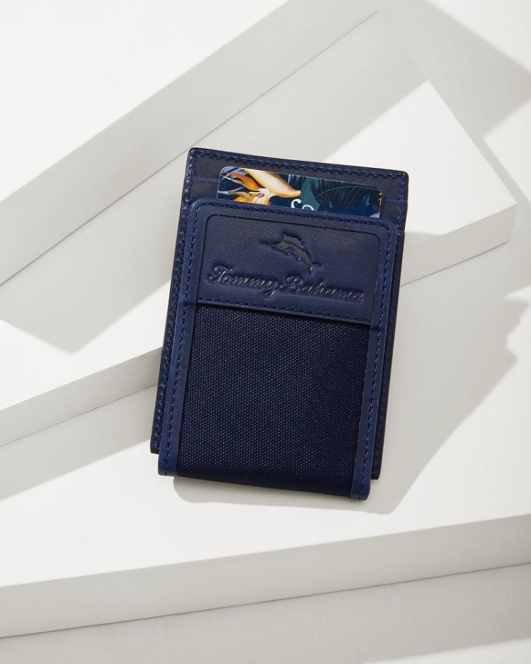 Men Wallets &amp; Tech Accessories | Tommy Bahama Wide Magnetic Wallet Navy