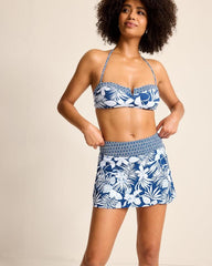Women Bikini Bottoms | Tommy Bahama Island Cays Blooms Skort Indigo Tide