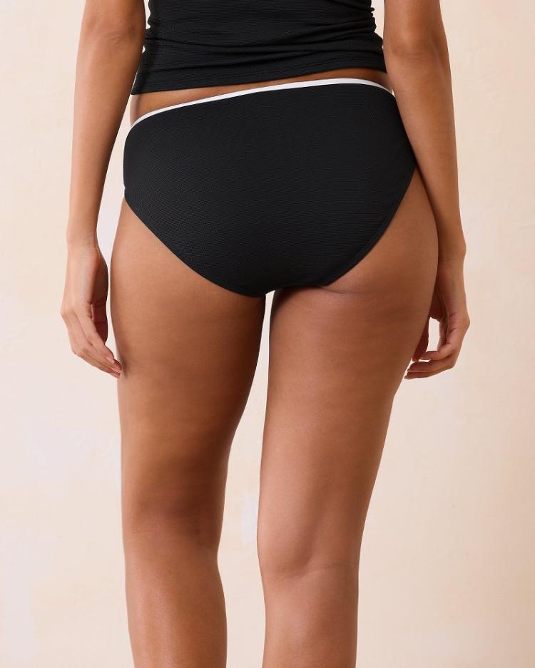 Women Bikini Bottoms | Tommy Bahama Island Cays Cabana High-Waist Bikini Bottoms Black