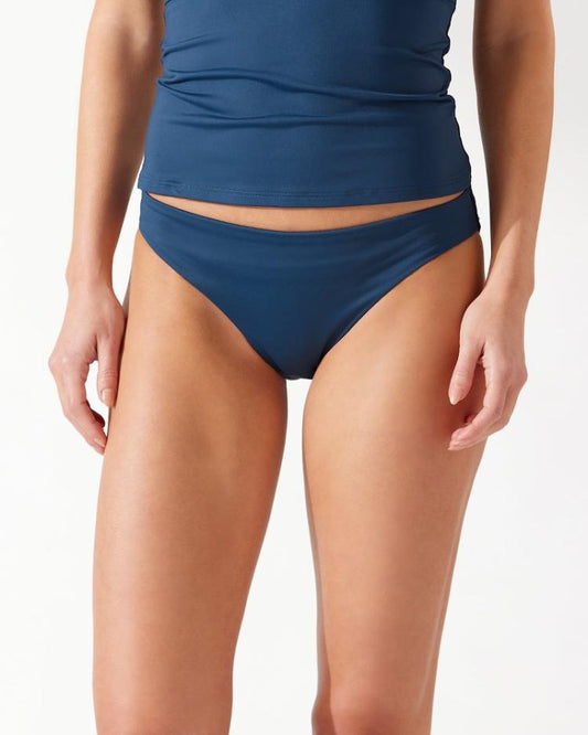 Women Bikini Bottoms | Tommy Bahama Palm Modern® Hipster Bikini Bottoms Midnight Sea