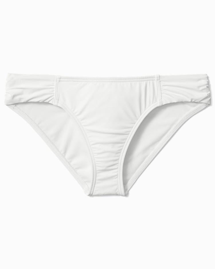Women Bikini Bottoms | Tommy Bahama Pearl Shirred Hipster Bikini Bottoms White