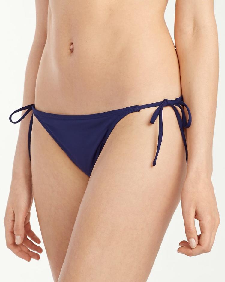 Women Bikini Bottoms | Tommy Bahama Pearl String Bikini Bottoms Mare Navy