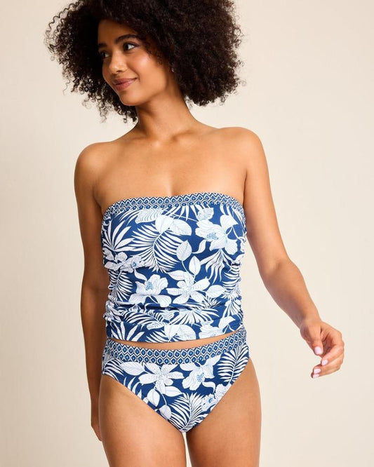 Women Bikini Tops | Tommy Bahama Island Cays Blooms Bandini Top Indigo Tide