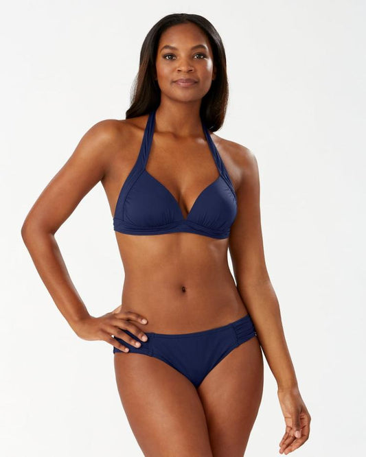 Women Bikini Tops | Tommy Bahama Pearl Halter Bikini Top Mare Navy