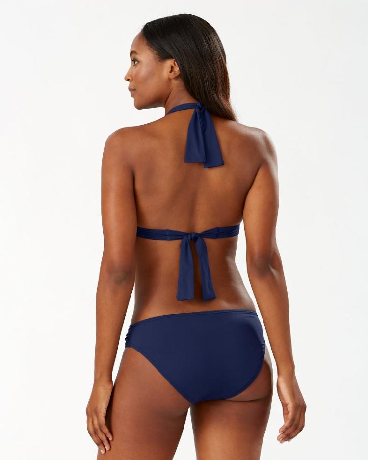 Women Bikini Tops | Tommy Bahama Pearl Halter Bikini Top Mare Navy
