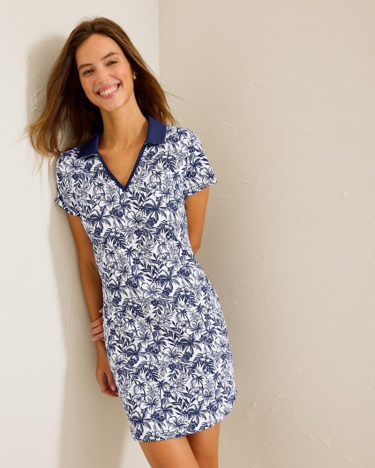 Women Dresses | Tommy Bahama Aubrey Seaport Resort IslandZone® Dress Island Navy