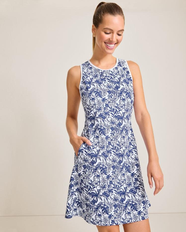 Women Dresses | Tommy Bahama Aubrey Seaport Resort IslandZone® Dress Island Navy