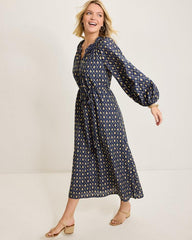 Women Dresses | Tommy Bahama Diamond Cay Long-Sleeve Maxi Dress Coastline