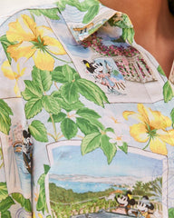 Women Dresses | Tommy Bahama Disney Coastalina Postcard To Paradise Linen Dress Continental