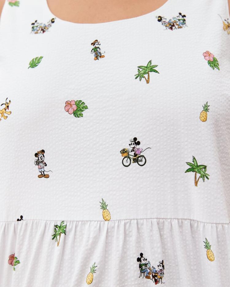 Women Dresses | Tommy Bahama Disney Nova Wave Beach Cruiser Midi Dress White