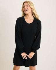 Women Dresses | Tommy Bahama Flared Pickford Balloon-Sleeve Dress Black