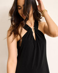 Women Dresses | Tommy Bahama Halter Short Dress Black