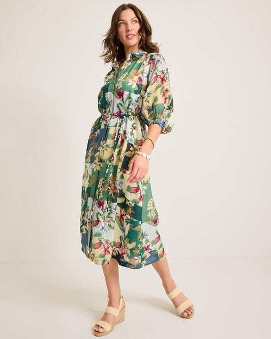 Women Dresses | Tommy Bahama Hightide Flora Midi Shirt Dress Bonsai