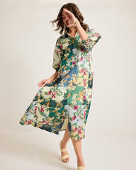 Women Dresses | Tommy Bahama Hightide Flora Midi Shirt Dress Bonsai