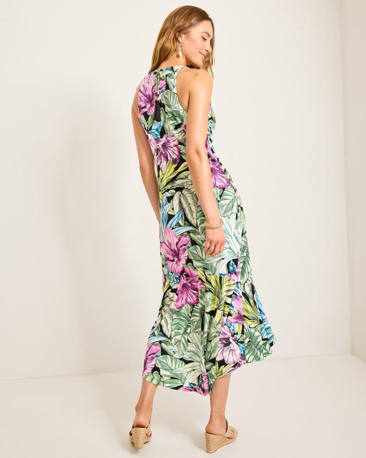 Women Dresses | Tommy Bahama Jasmina Jungle Jewels Maxi Dress Black