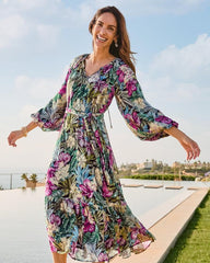 Women Dresses | Tommy Bahama Jungle Jewels Shimmer Maxi Dress Black