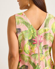 Women Dresses | Tommy Bahama Palm-A-Dora Frond Royal Sheath Dress Coral Haze