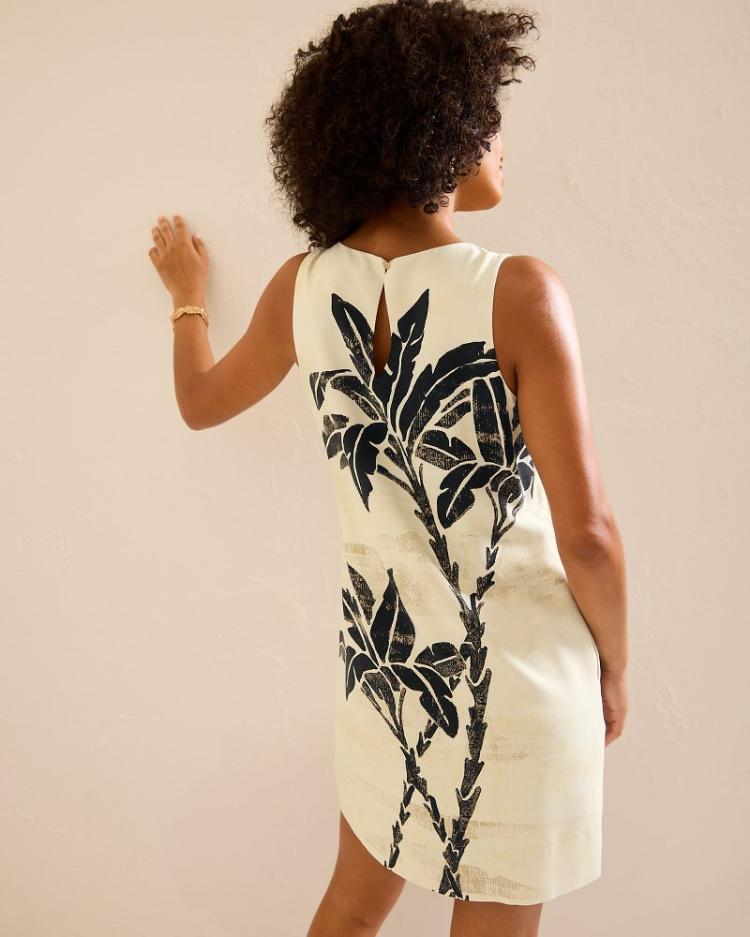 Women Dresses | Tommy Bahama Peninsula Palms Silk Shift Dress Coconut