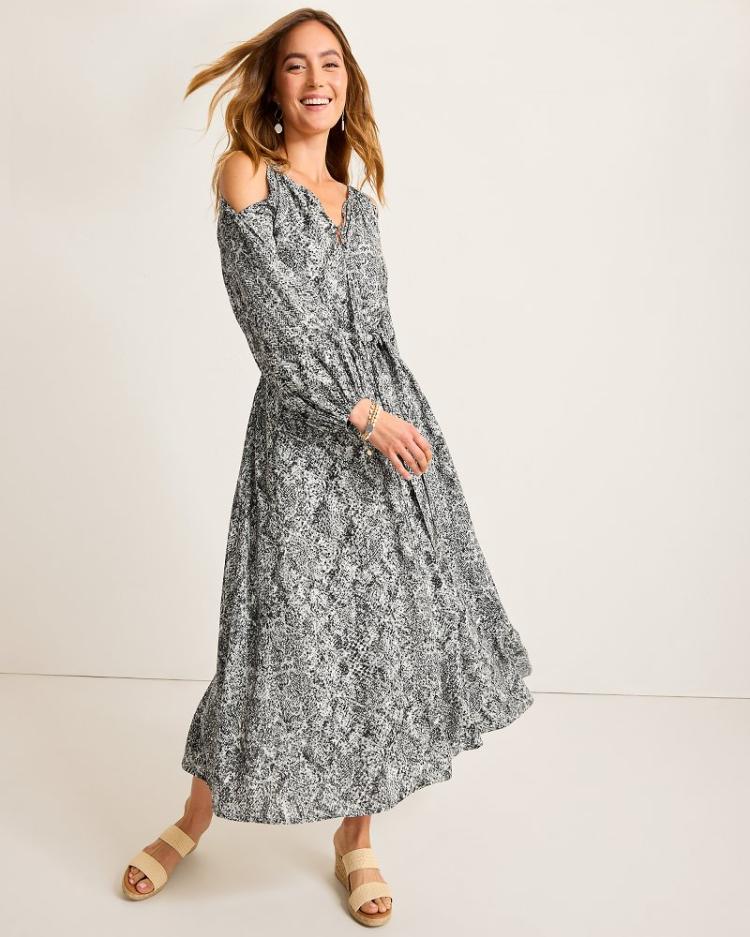 Women Dresses | Tommy Bahama Playa Python Maxi Dress Shadow