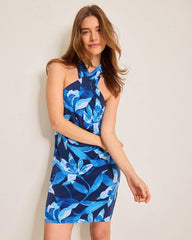 Women Dresses | Tommy Bahama Seaside Brights Halter Dress Island Navy