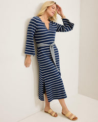 Women Dresses | Tommy Bahama Sun Harbor Midi Caftan Dress Island Navy