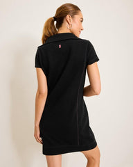 Women Dresses | Tommy Bahama Tobago Bay Half-Zip Collared Dress Black