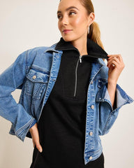 Women Dresses | Tommy Bahama Tobago Bay Half-Zip Collared Dress Black