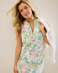 Women Dresses | Tommy Bahama Two Palms Orchid Oasis Linen Shift Dress Summer Grey