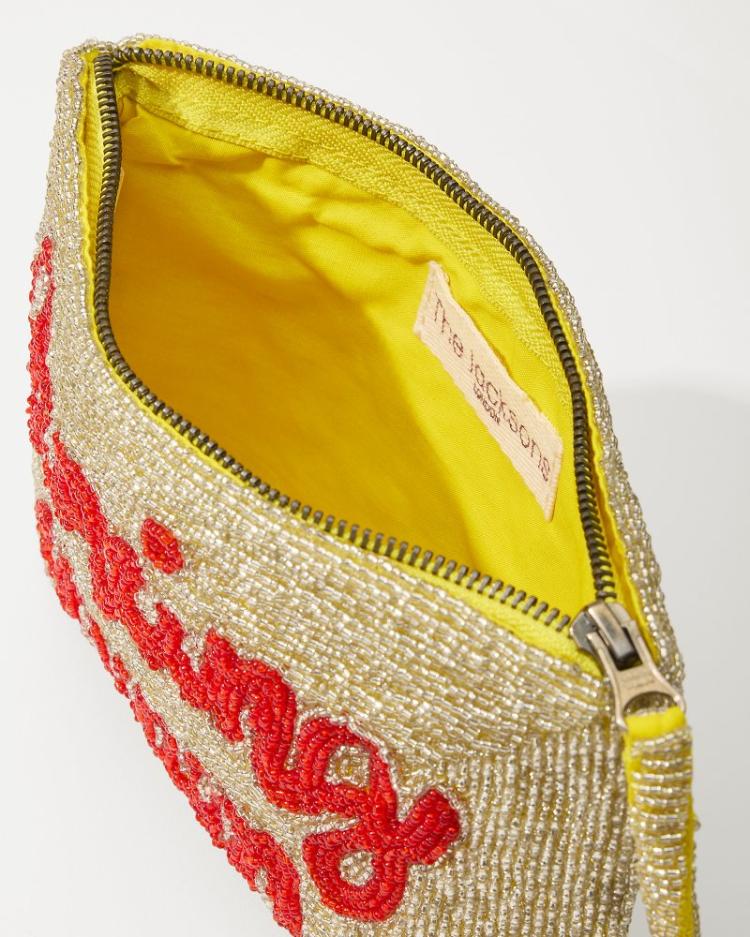 Women Handbags &amp; Clutches | Tommy Bahama Dancing Queen Beaded Clutch Gold